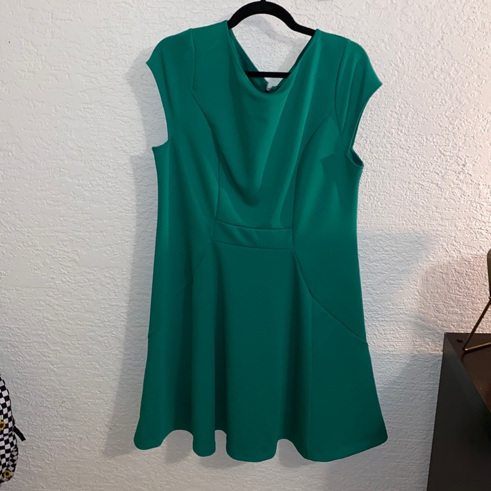 The Limited capped sleeve skater dress